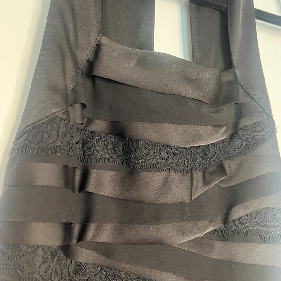 WHBM Satin and Lace Halter Top - Picture 3 of 3